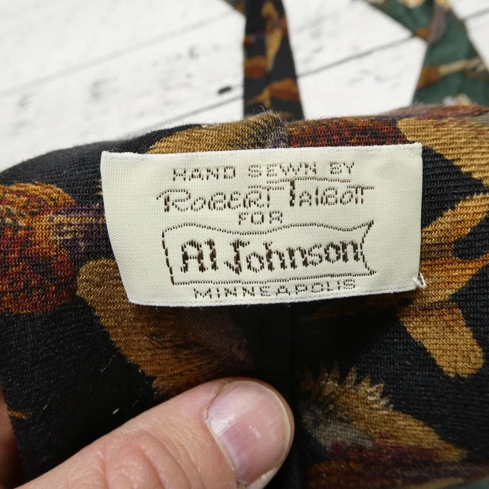 Robert Talbott Ties Mens One Size Multicolor Hunting Fishing Silk Italy Lot 2